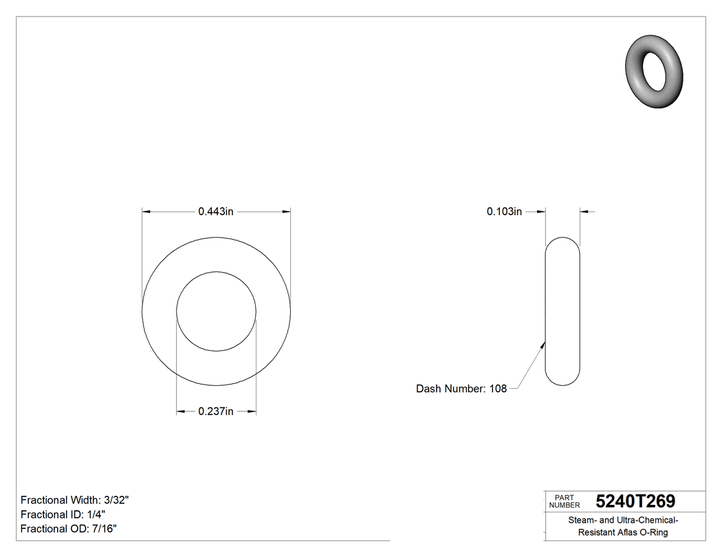 Technical drawing - 5240T269